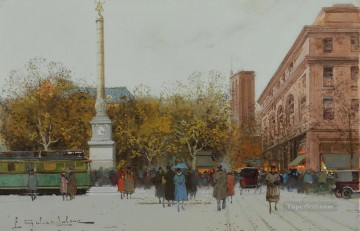 París Painting - París Place du Chatelet Eugène Galien